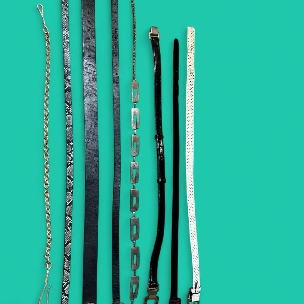 Stylish Black and White Women's Belt Collection
